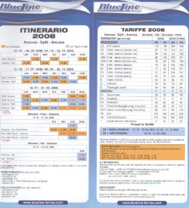 orari e tariffe blue line