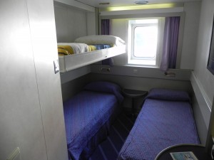 Sardinia Ferries cabina Cruise Class 3 letti Mega express 4