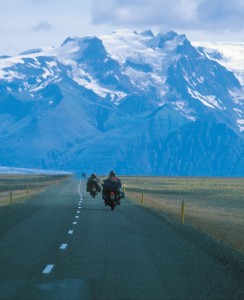 Motociclisti in Islanda