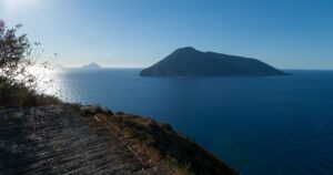 Isola di Vulcano vista da lipari